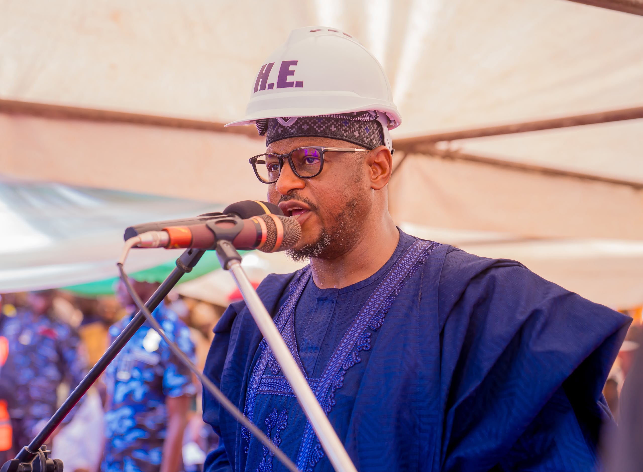 Governor Dikko Radda during the flag-off of the 38km Bindawa-Duwan road reconstruction project in Katsina State