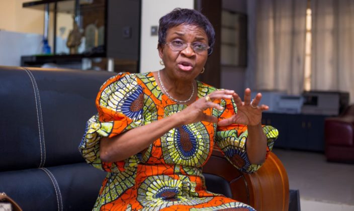 NAFDAC Director-General Mojisola Adeyeye speaking about food safety in Nigeria