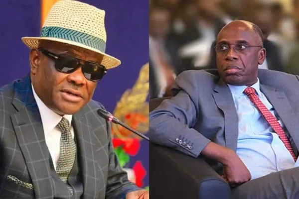 Nyesom Wike and Rotimi Amaechi during their years in Rivers State politics